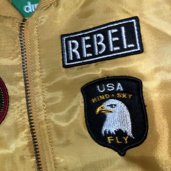 dip Yellow‎ Infant Bomber Pilot Jacket (Size 6-12M) Frequent Flyer USA Wind &Sky - Picture 7 of 11